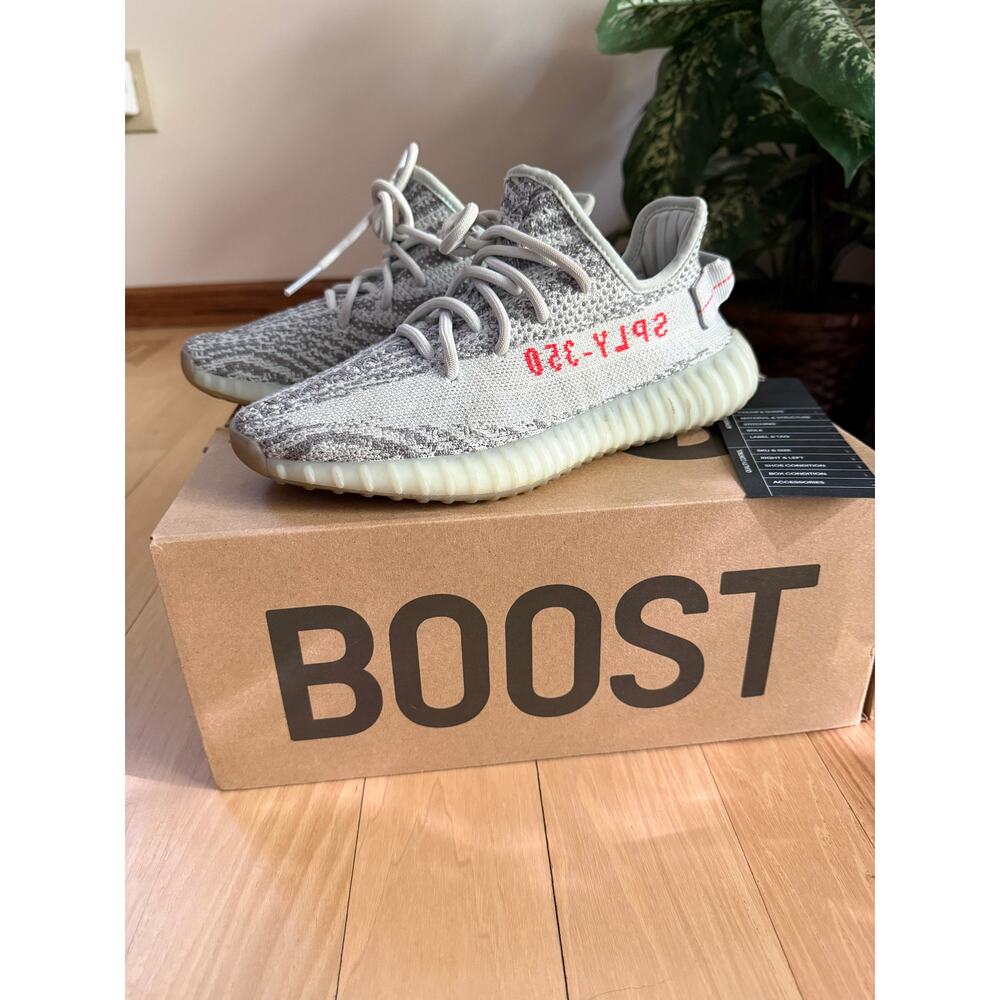 Adidas Yeezy Boost 350 V2 sneakers in the "Blue Tint"